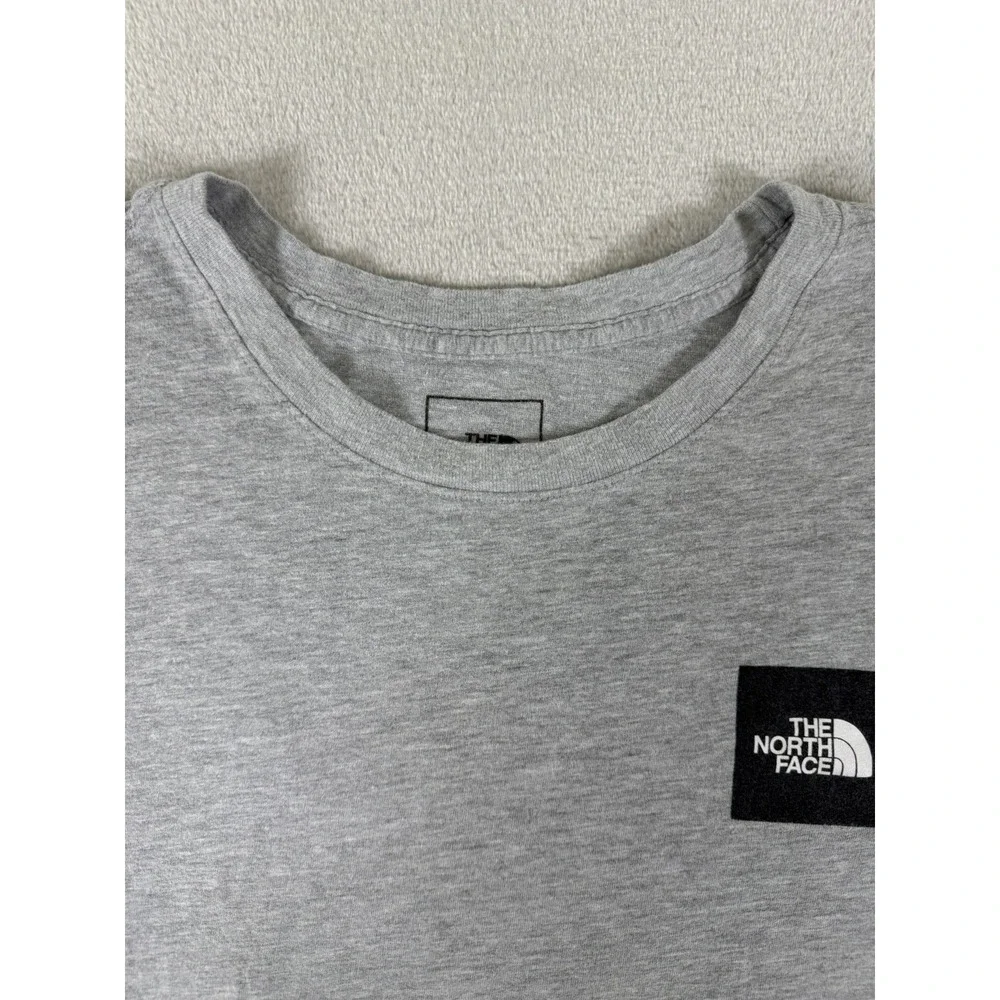 The North Face Men's XL Gray Box Logo Graphic T‎ Shirt Outdoor Streetwear Tee